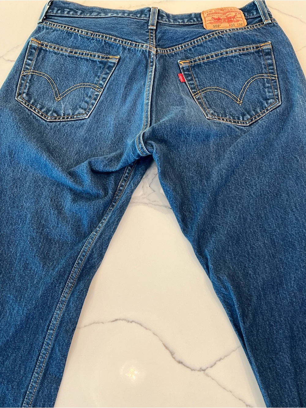 Vintage Levis Men's Blue Denim Jeans - Picture 10 of 12